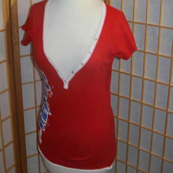 Cleveland Indians Sm Hawaiian V-Neck Tee - Picture 15 of 16